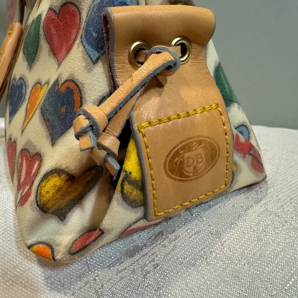 Dooney & Bourke Multicolor Scribble Heart Satchel